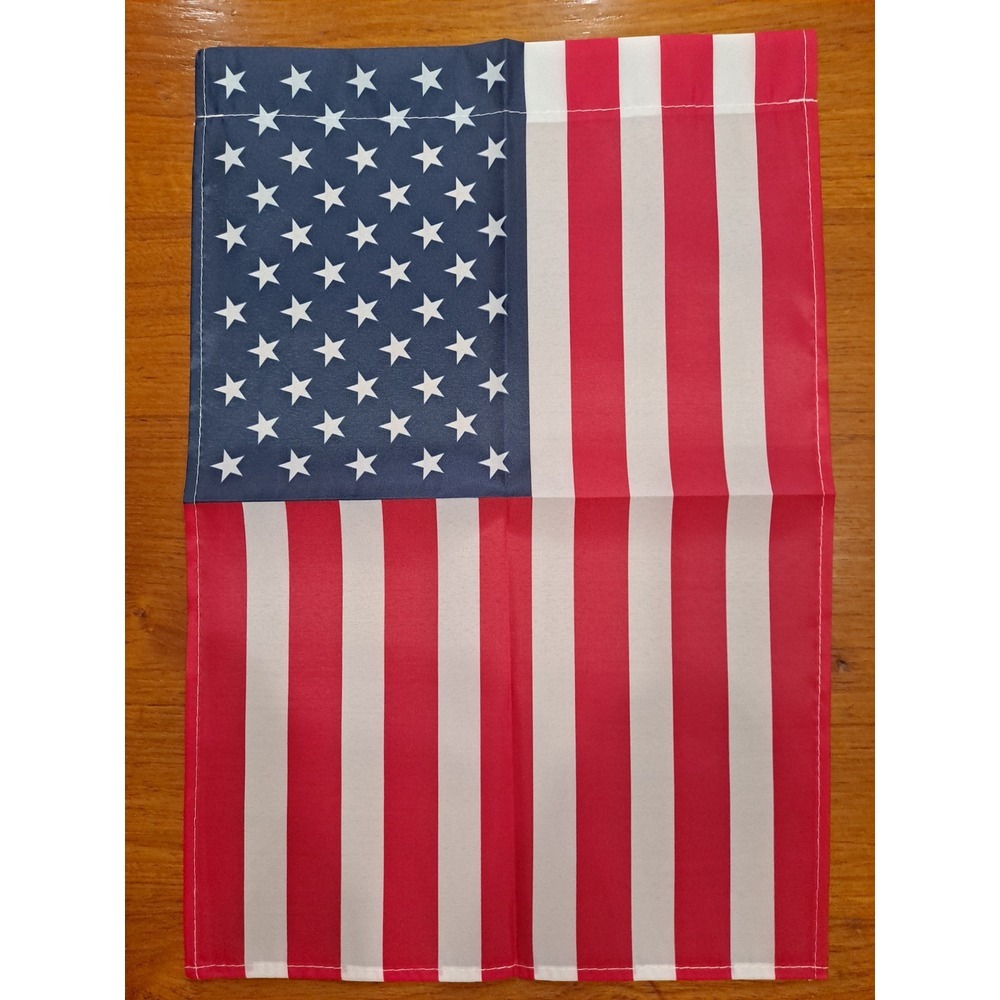 NEW Home & Garden 1pc Amercian Flag Stars And Stripes Garden Flag 12x18‎